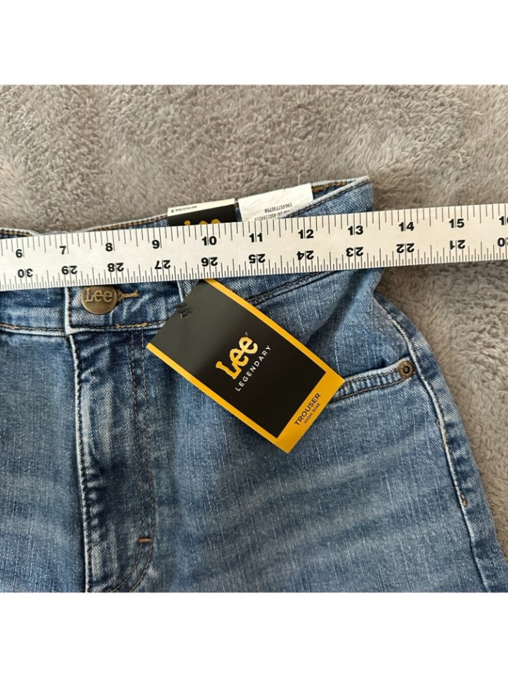 NWT Lee Trouser Wide Leg Jeans Women's size 6 Regular High Rise - Picture 5 of 8